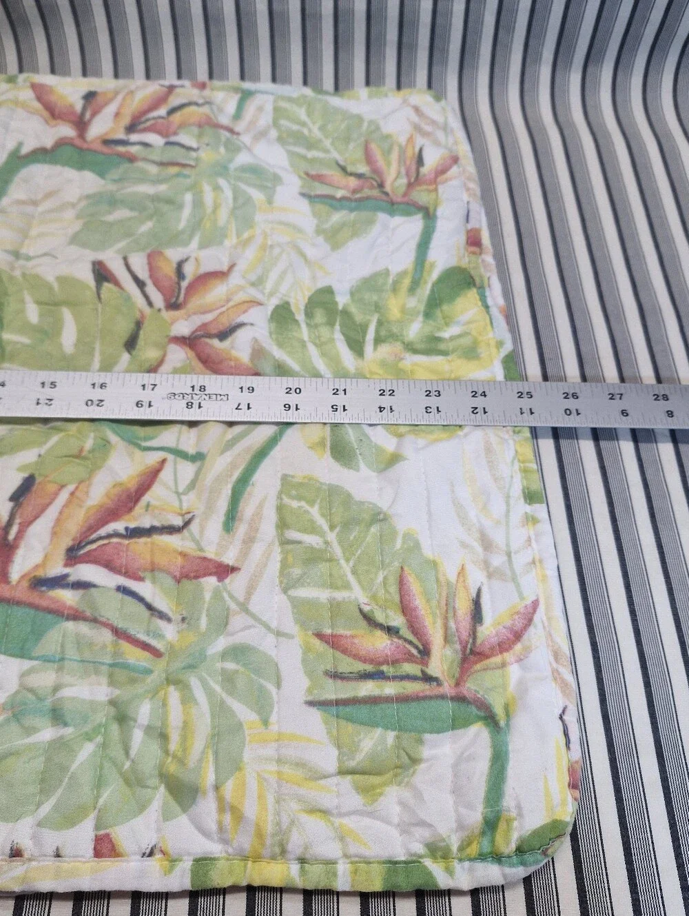 Twin Tropical Comforter Set Birds Of Paradise 2 Pillow Shams Floral